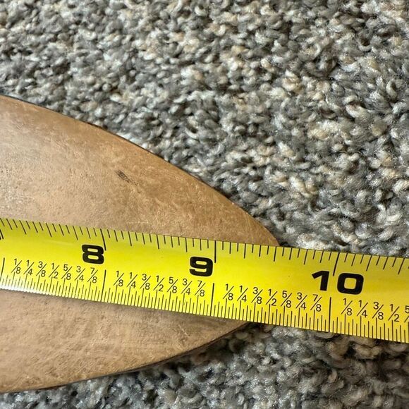 Vintage Denim Wedge Platform Heels 7.5 Retro Pointed Almond Western - Picture 6 of 7